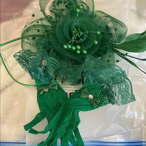 Elegant Green Lace Hair Accessory
